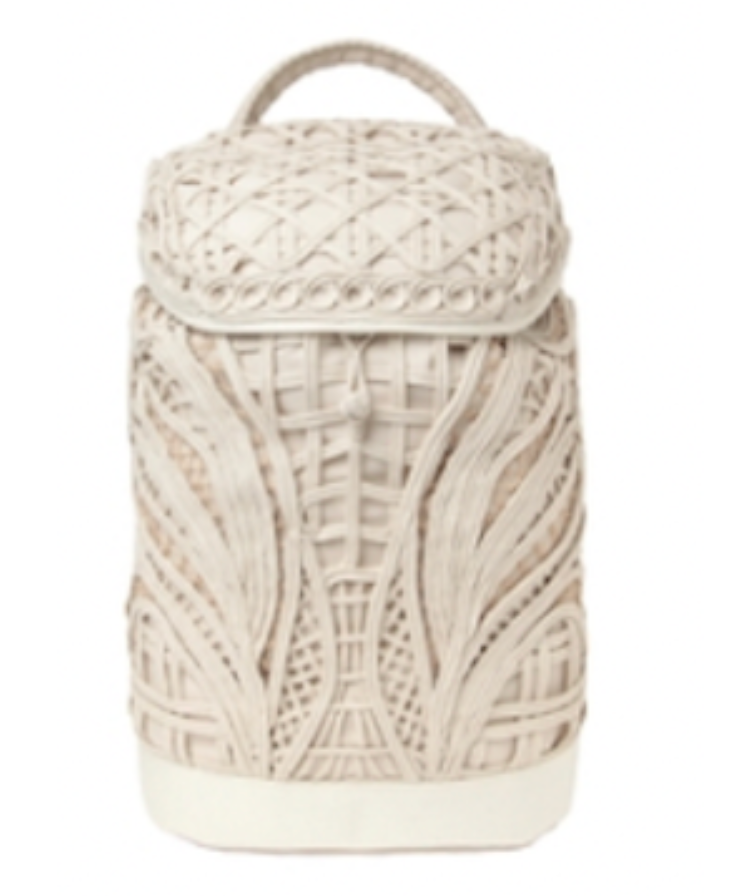 バッグ mame / Cording Embroidery Pouch / beige Cording Embroidery Pouch With Leather Strap - beige - Mame